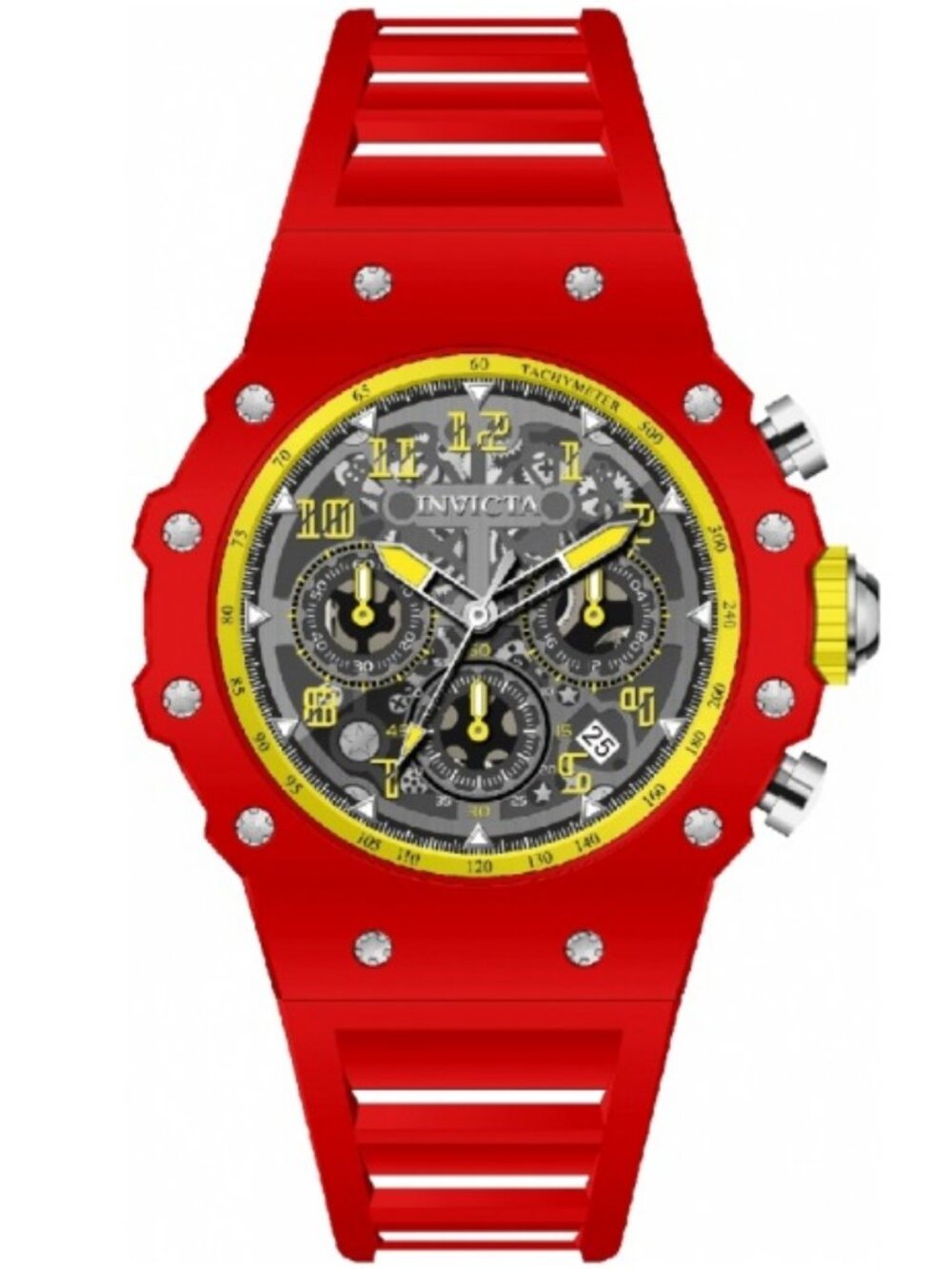 $295 Invicta Unisex Invicta Racing Red Black 40.5mm Quartz Watch NIB